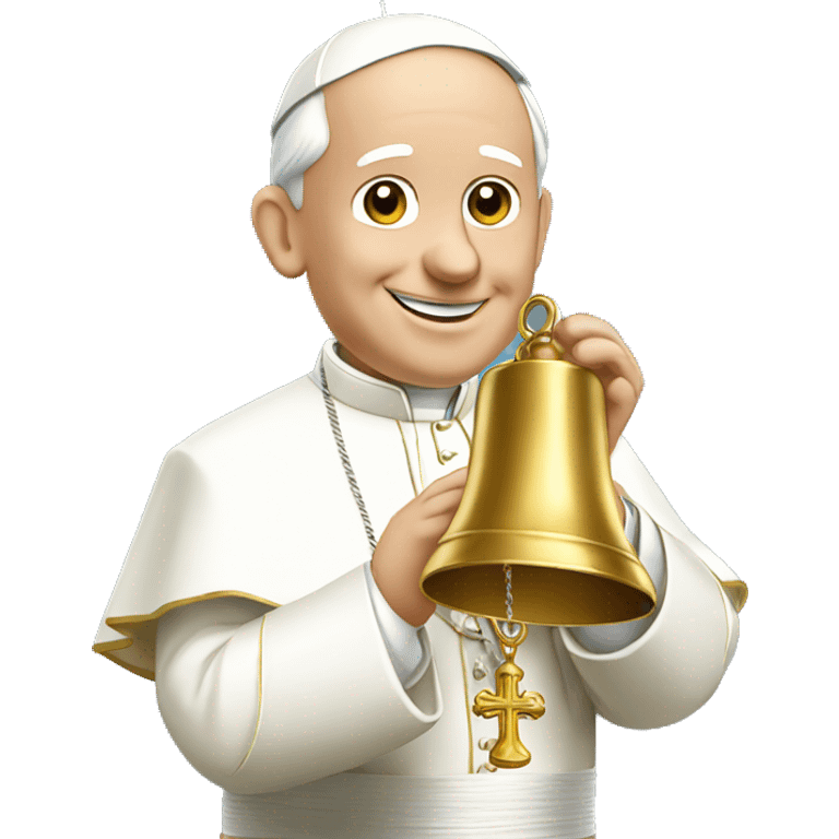 pope francis ringing bell emoji