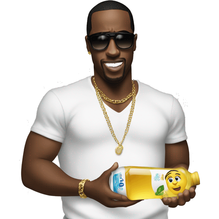 P diddy holding baby oil emoji