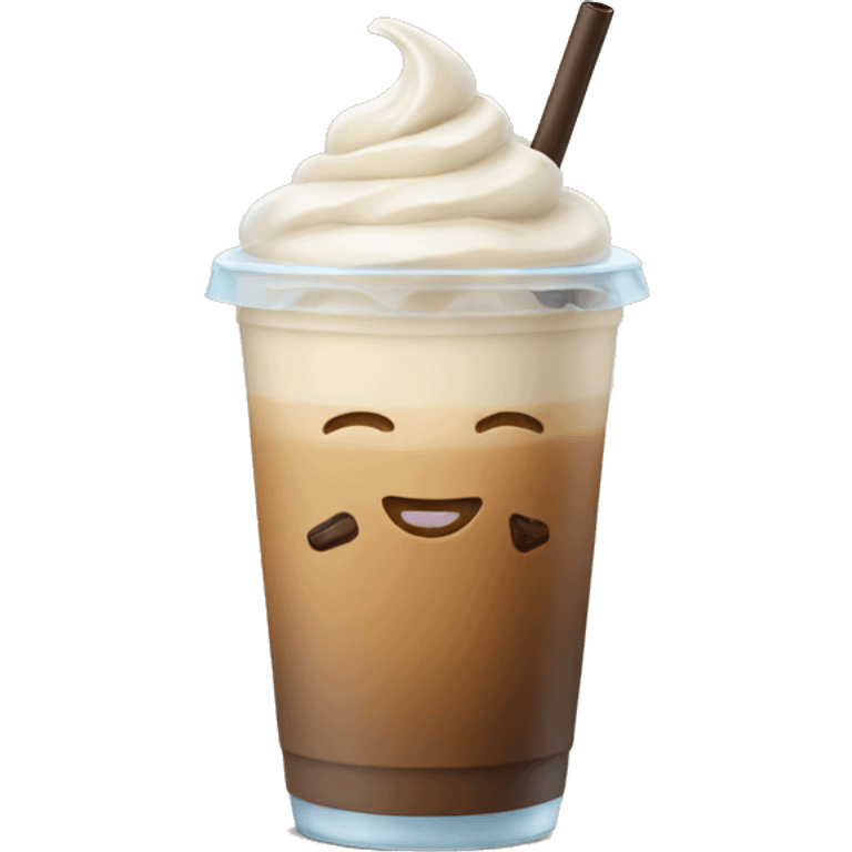 Iced latte emoji