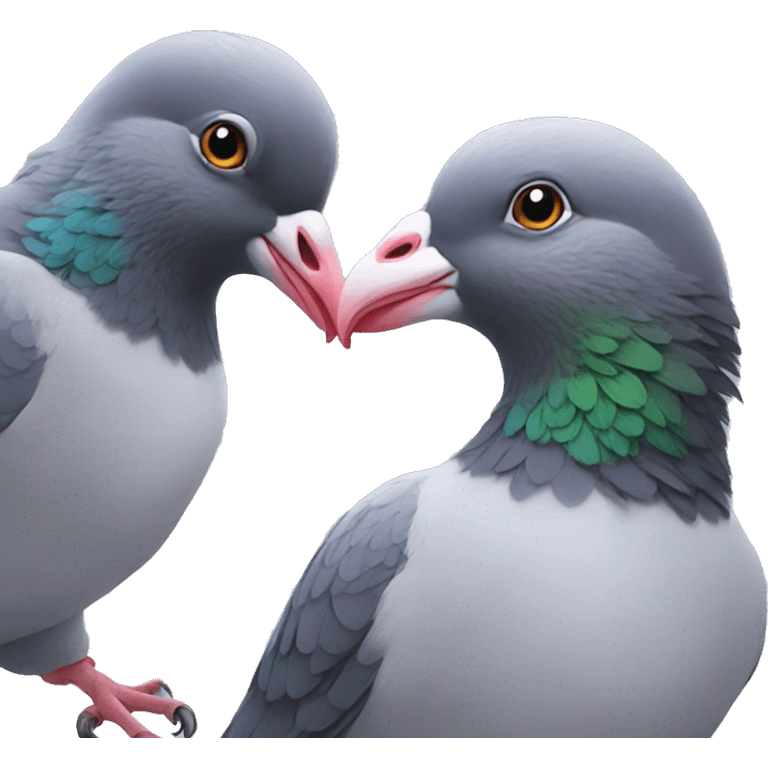 loving pigeons emoji