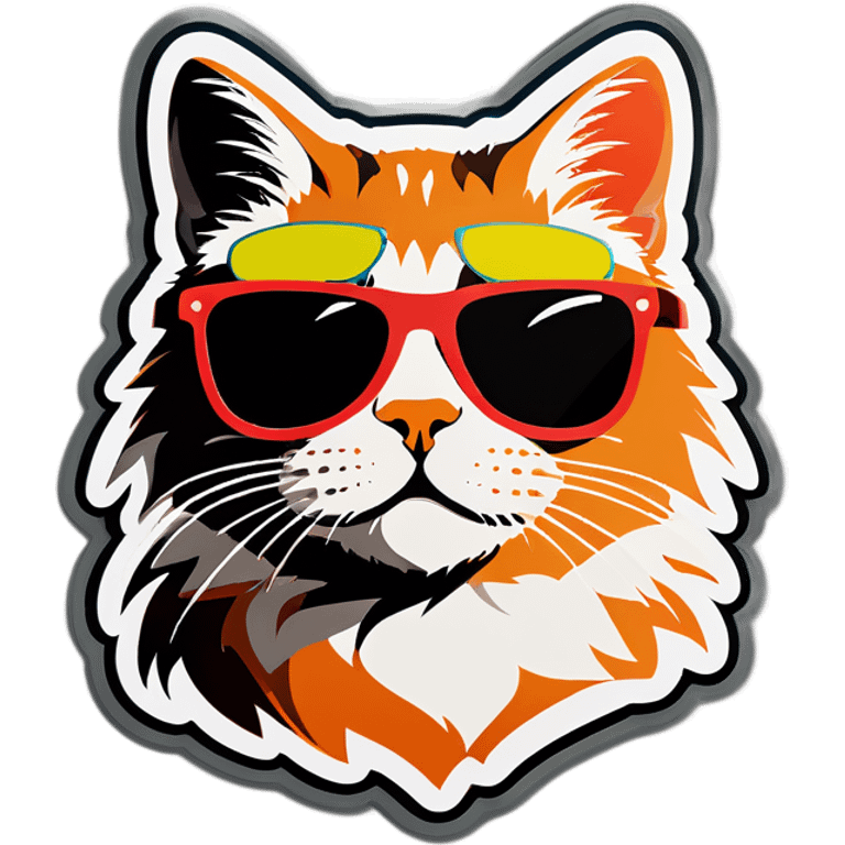 Cat with sunglasses emoji