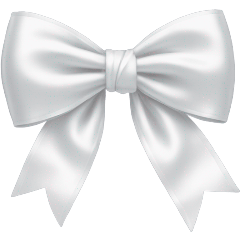 white satin bow emoji