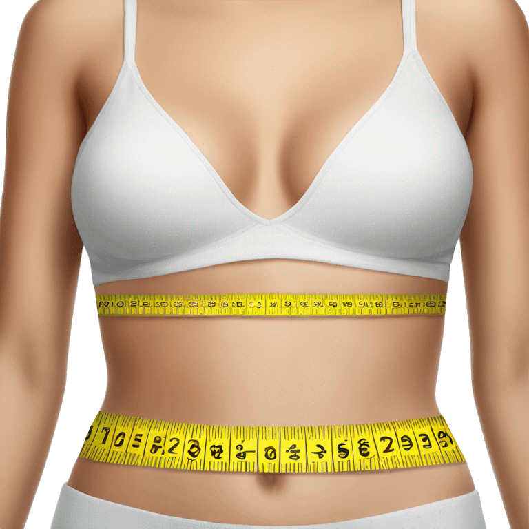 measurement tape around woman's waist emoji