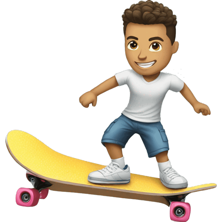 Ronaldo on a skateboard  emoji