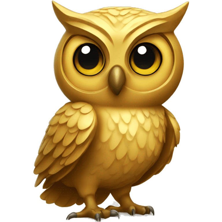 Golden owl emoji