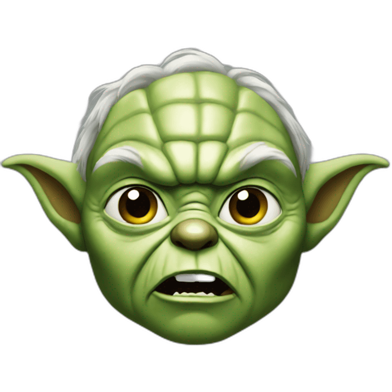 yoda aggressive  emoji