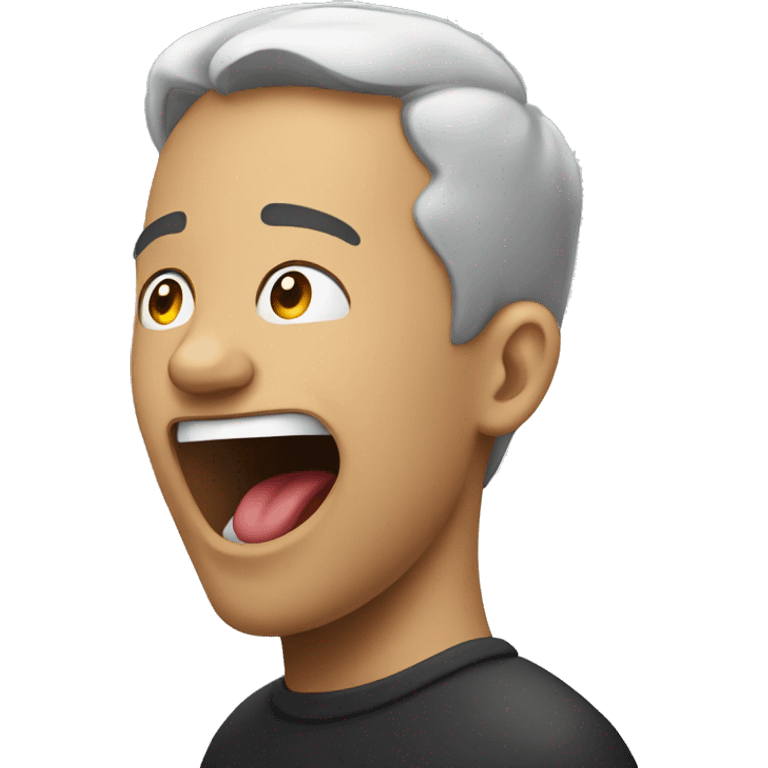 emoji of person from the side with open mouth emoji