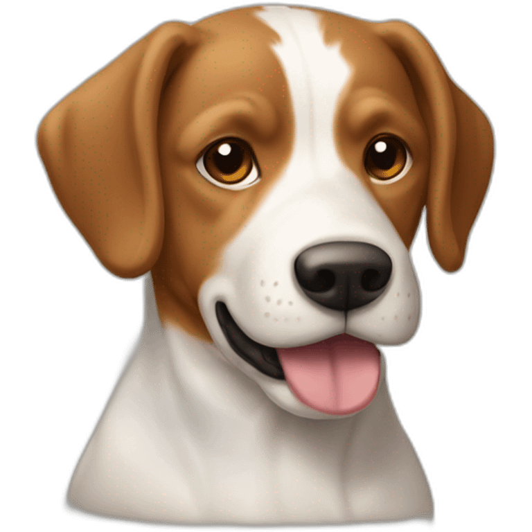 Chien épagneul, breton, marron clair emoji