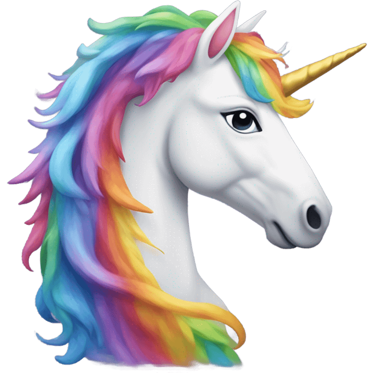 Unicorn rainbow emoji