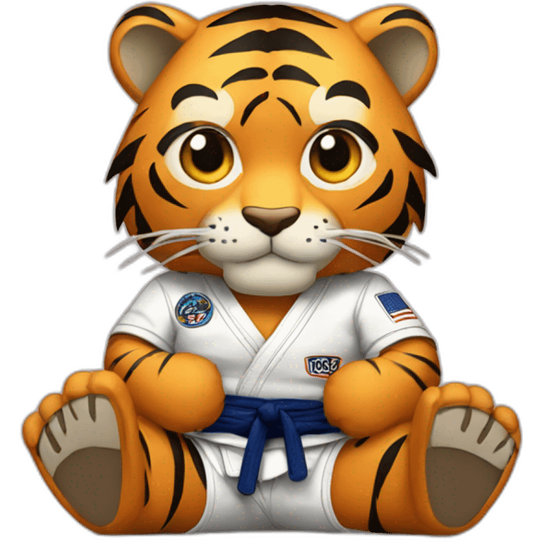 BJJ seated guard  Tiger  emoji