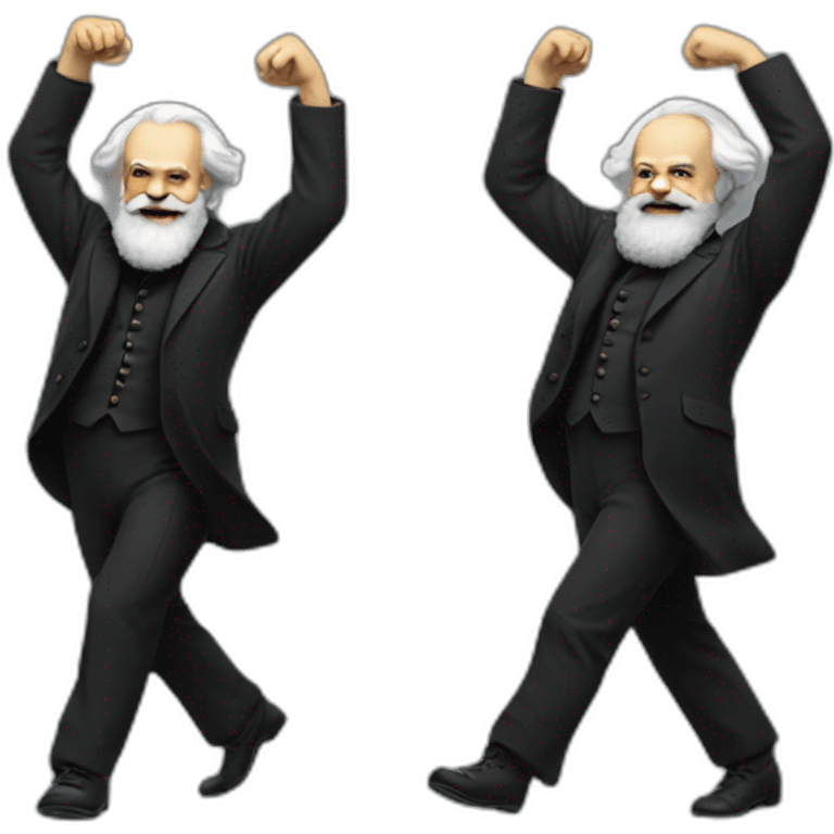 Karl Marx dancing emoji