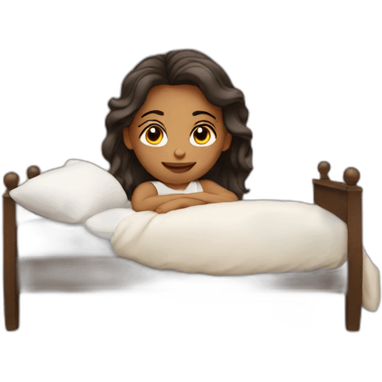 Girl in the bed emoji