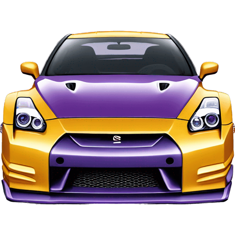 nissan r35 gtr with purple  emoji