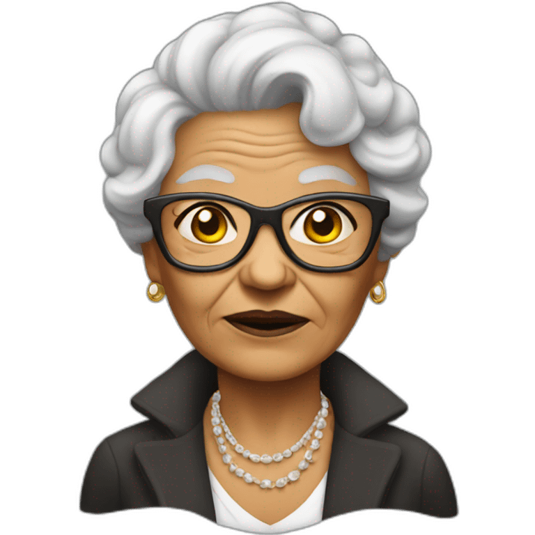 grandma gangster emoji