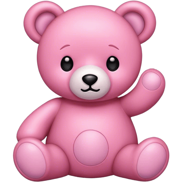 Pink teddy bear emoji