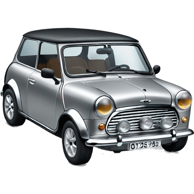 Silver mini cooper emoji