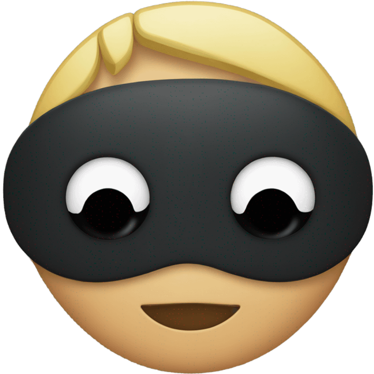 black eye patch covering one eye like Nick Fury from Marvel emoji