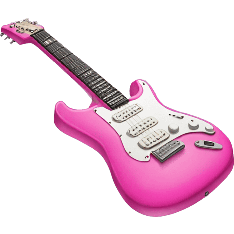 Pink electric guitar  emoji