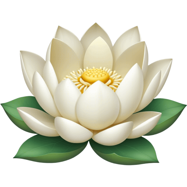 White lotus flower emoji