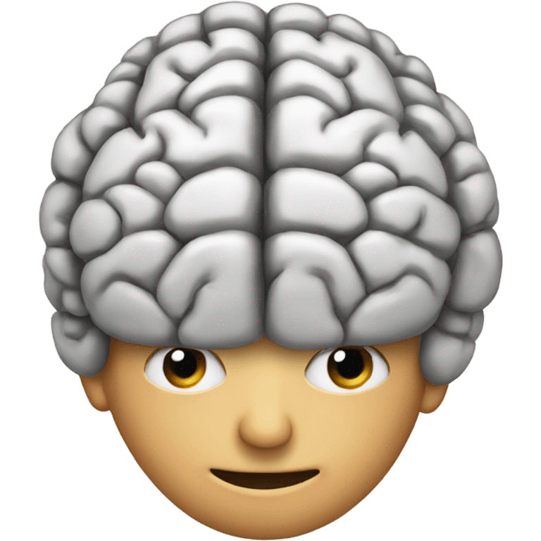 a brain emoji