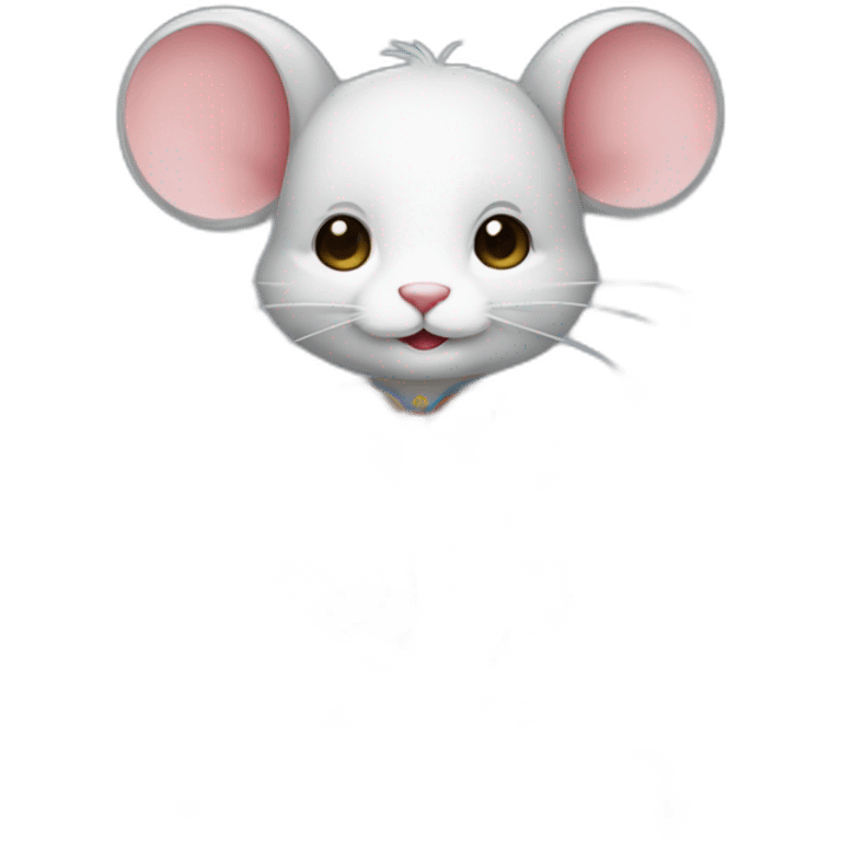 une souris avec un costume de cirque emoji