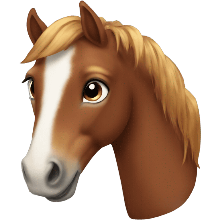 Chestnut pony emoji