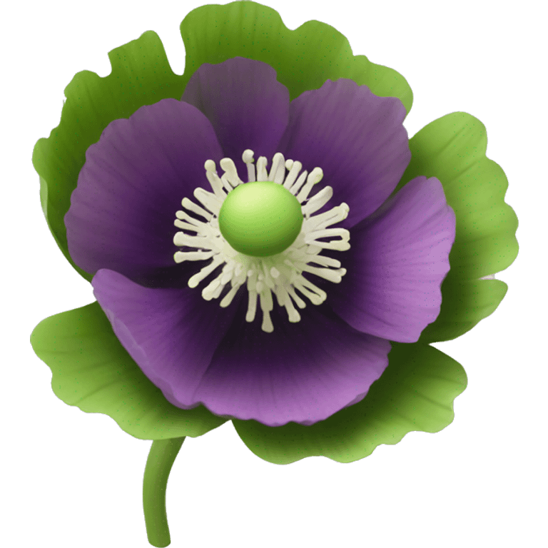 Poppy anemone emoji