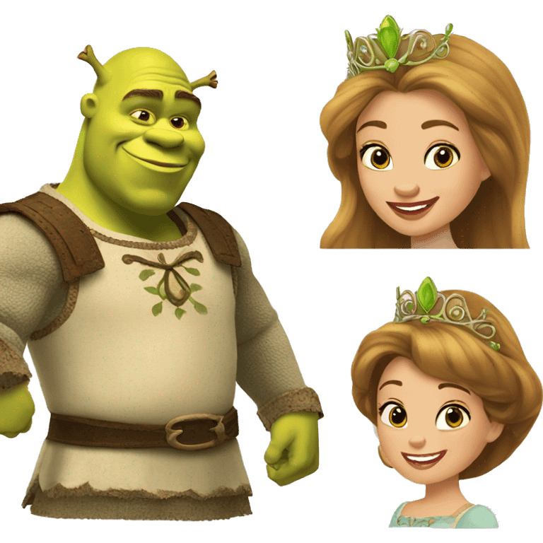 Shrek en princesse emoji