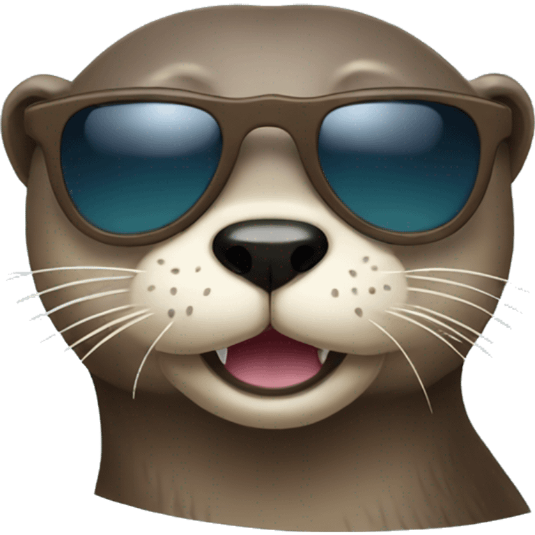 otter with sunglasses emoji