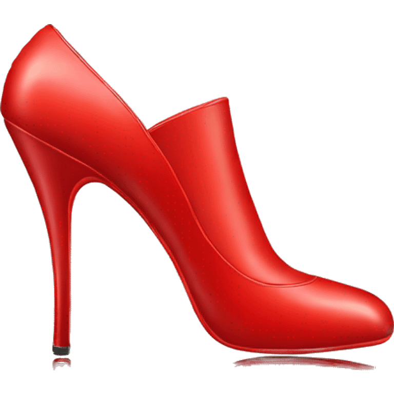 high heel shoe with red bottom emoji