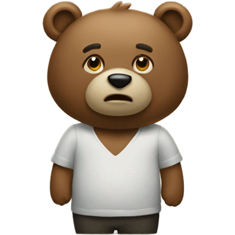 Lost bear emoji