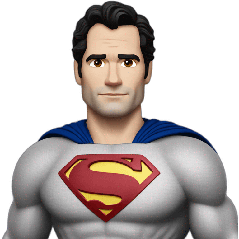 Henry cavill with superman suit emoji