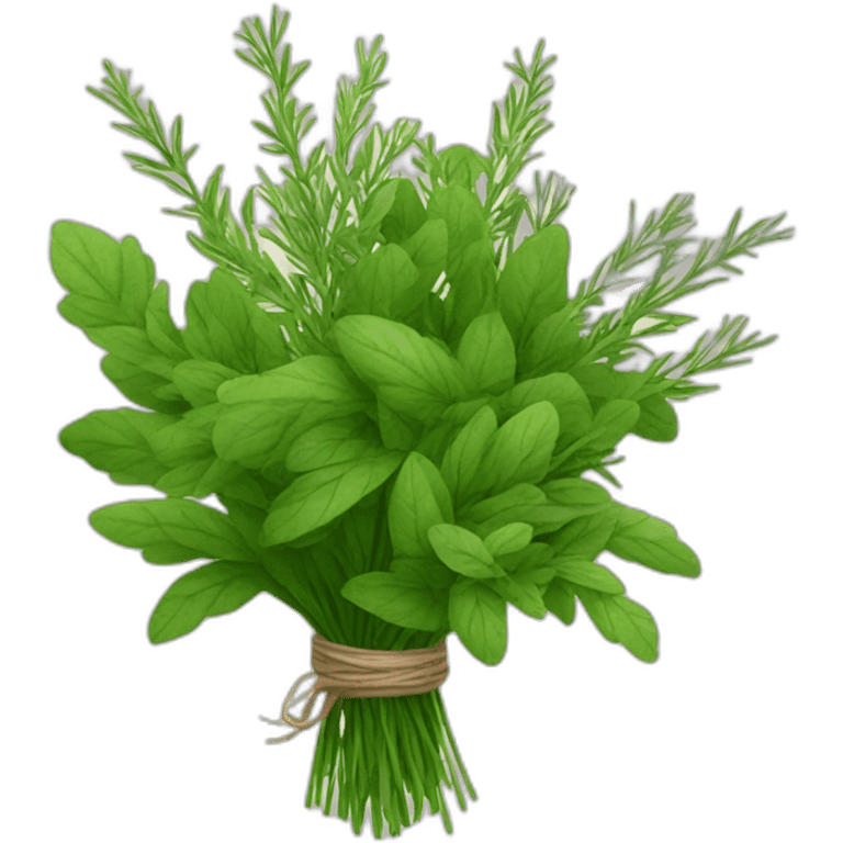 bouquet of green herbs emoji