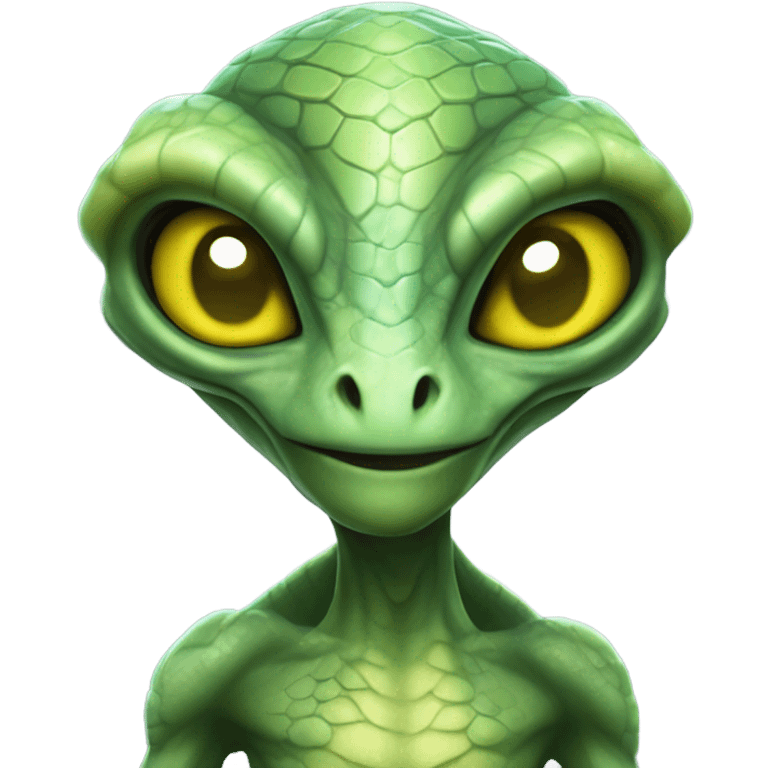 reptile alien visitor, emoji