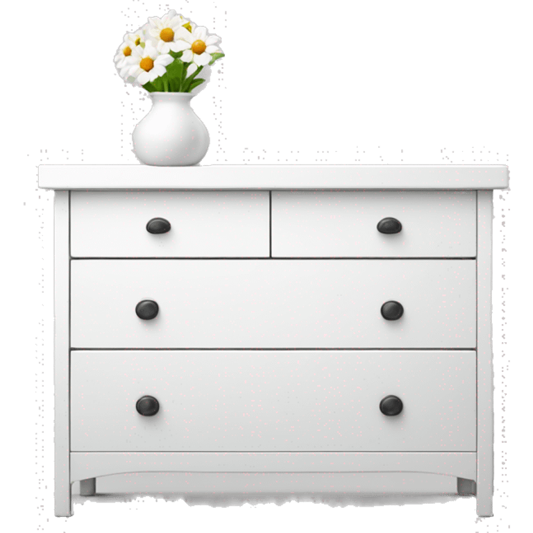 IKEA-white-dresser-with-vase emoji