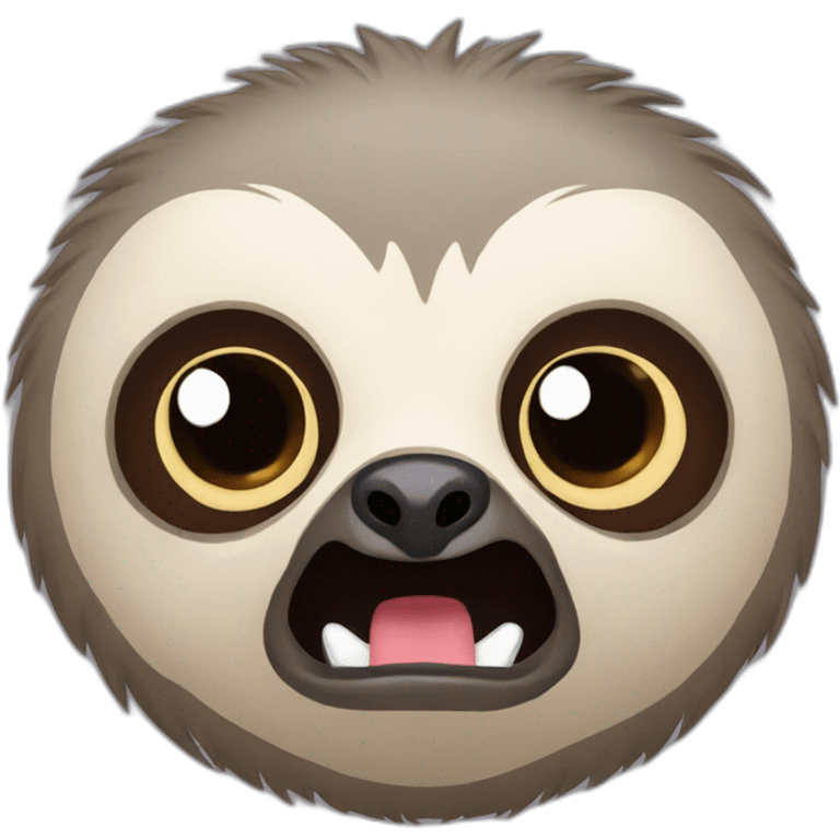 SLOTH Angry Face emoji