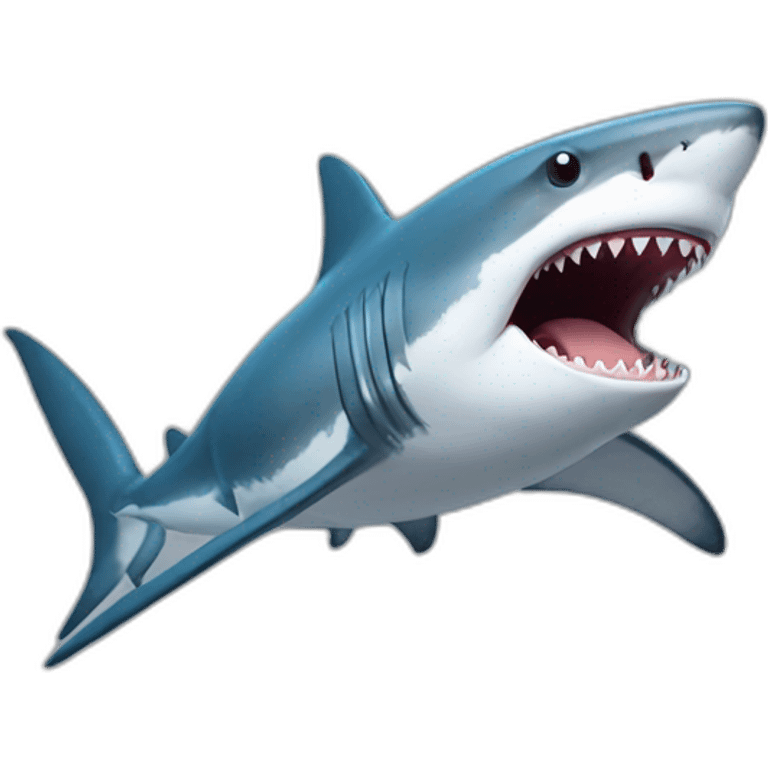 Un requins sur un requin emoji