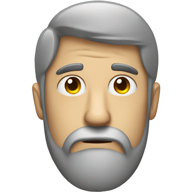 sad man with beard paying tax of adhd emoji