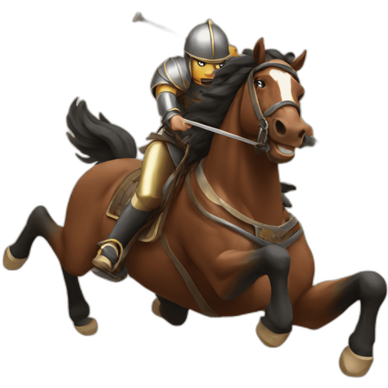 horse battle emoji