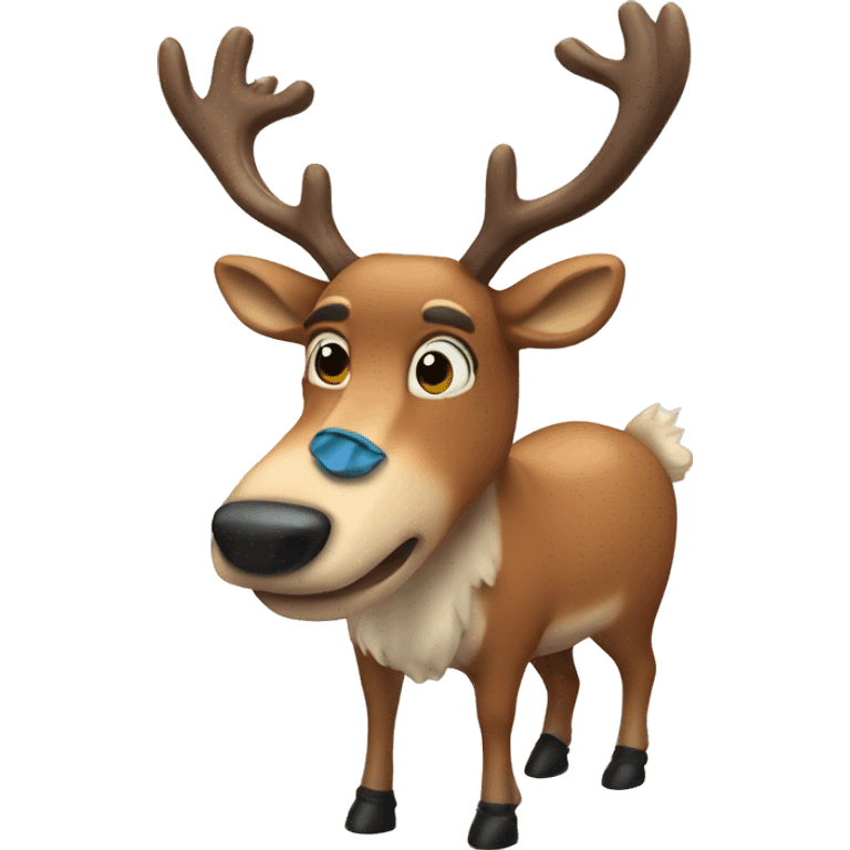 Raindeer with bowty emoji