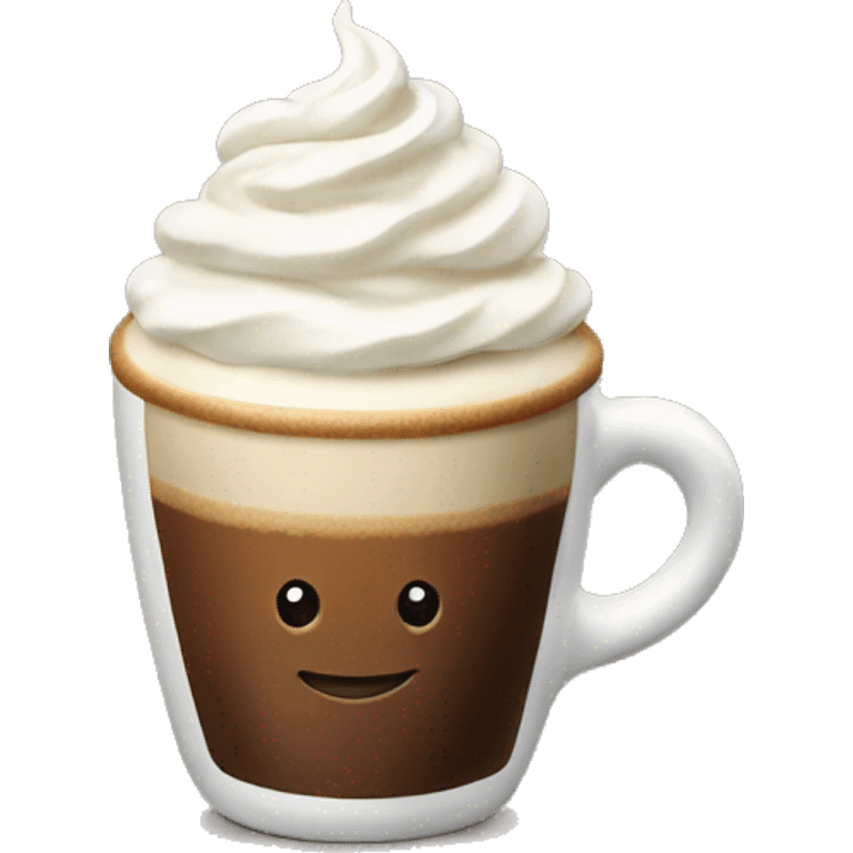 Coffee with whipped cream  emoji