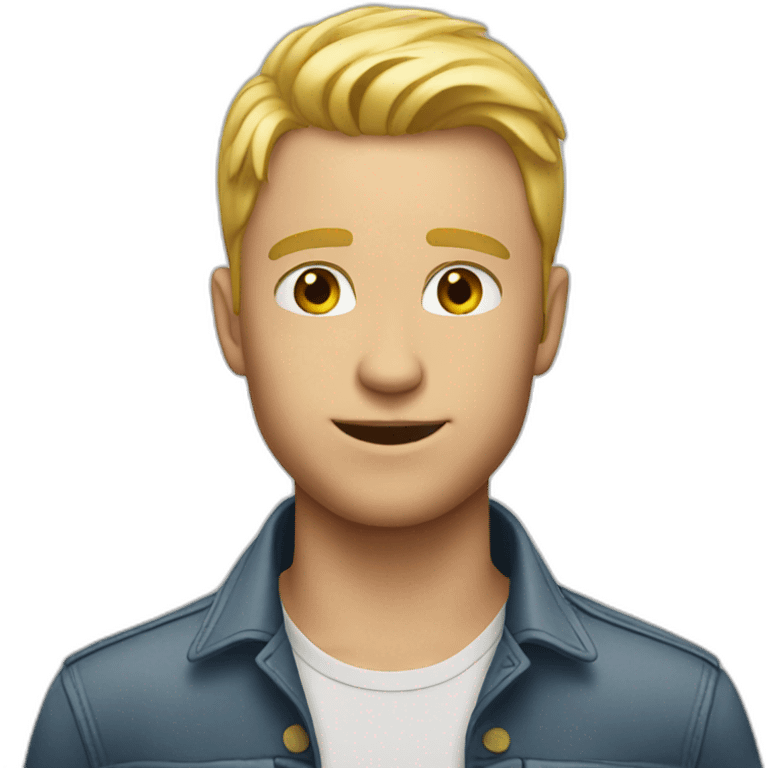 blond guy birthday emoji