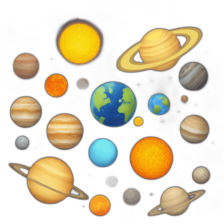 Solar system emoji