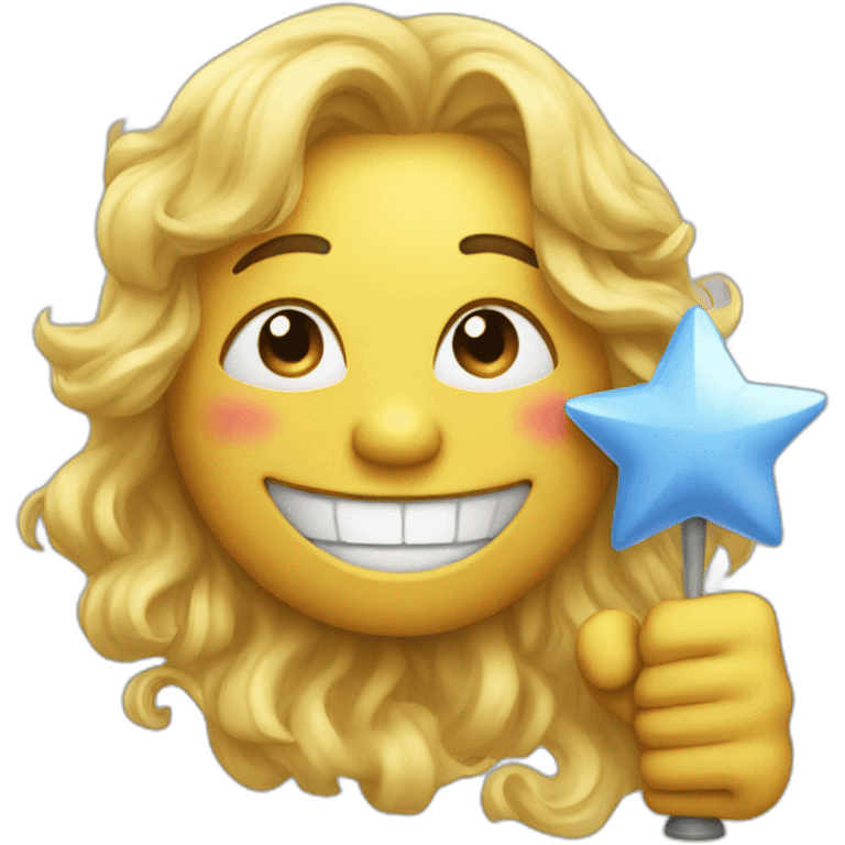 Star and cheers emoji