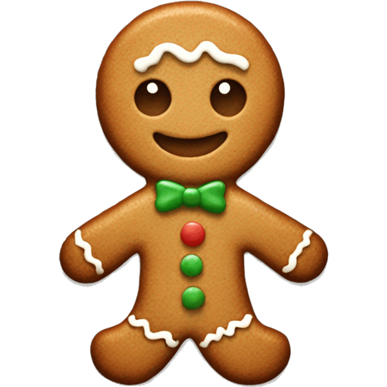 Gingerbread cookie emoji