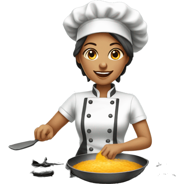 Chef female cooking emoji