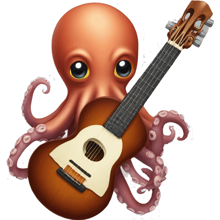 Octopus with an instrument  emoji