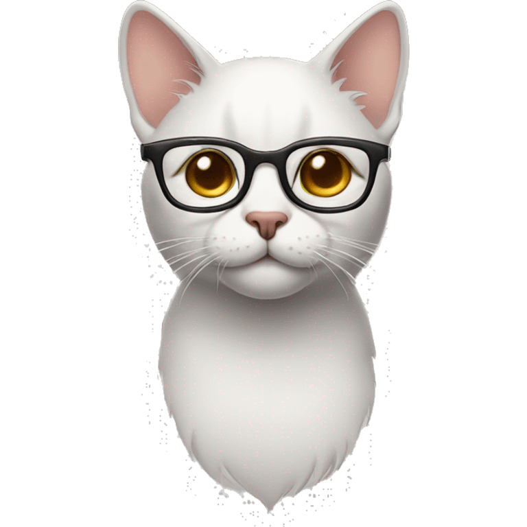 cat wearing glasses emoji