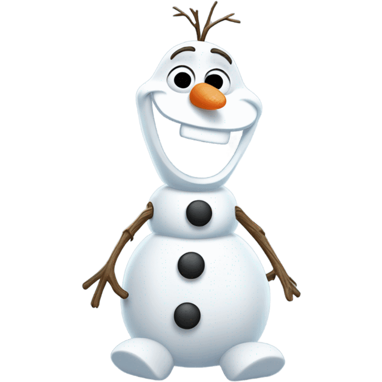 Sitting olaf emoji