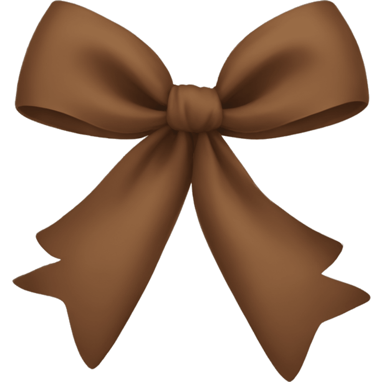 brown bow emoji